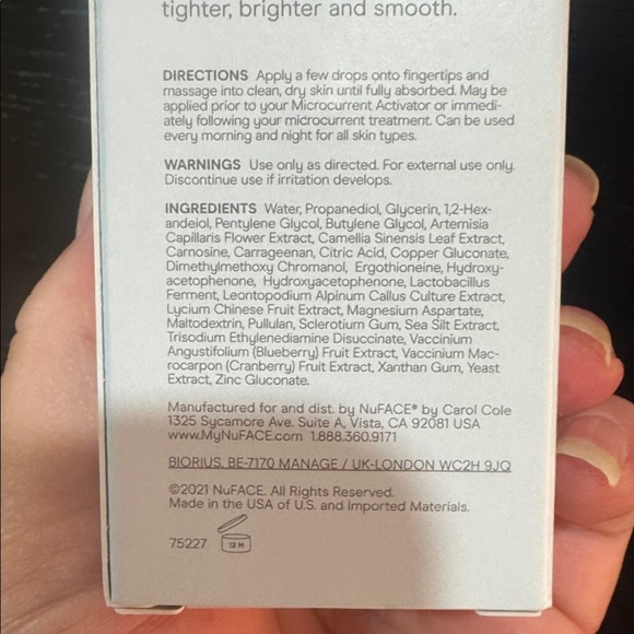 NuFace Ionized Booster - Serum. Anti-Aging! NIB! SEALED! - Picture 7 of 15